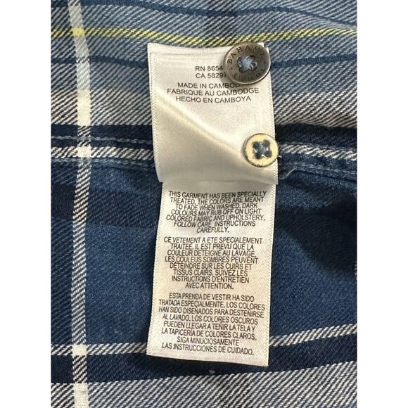 Tommy Bahama Mens XXL Hola Indigo Bering Blue Plaid Short Sleeve Button-Up Shirt - Picture 11 of 12